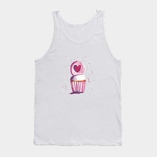 Pink Cupcake Tank Top